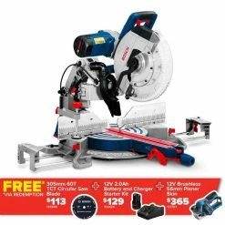 BOSCH 2000W 305mm Gliding Compound Mitre Saw GCM12GDL