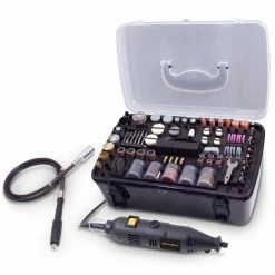 DETROIT 130W Rotary Tool Kit With 217 Attachments DMG130