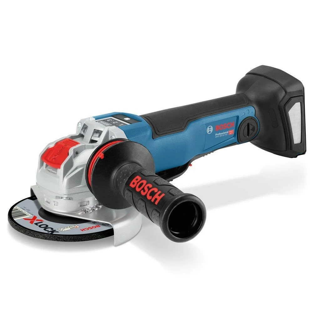 BOSCH 18v X-LOCK Brushless 2 X 8.0ah Angle Grinder Kit 0615990M0G - Image 2