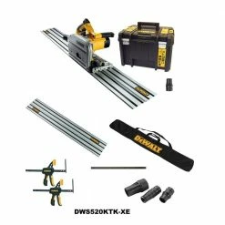 DEWALT 1300W 165mm Circular Plunge Saw DWS520KTK-XE