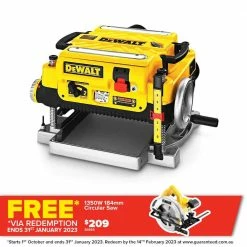 DEWALT 1800W 330mm Thicknesser DW735-XE