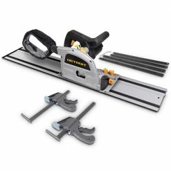 DETROIT 1200w Saw Plunge Rail 2 X F Clamp Connect Dust Bag Kit TTKIT698