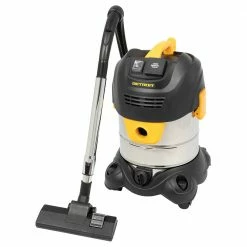 DETROIT 240V 20L Wet/Dry Vacuum Synchro Socket With Adapter DETVAC220S3