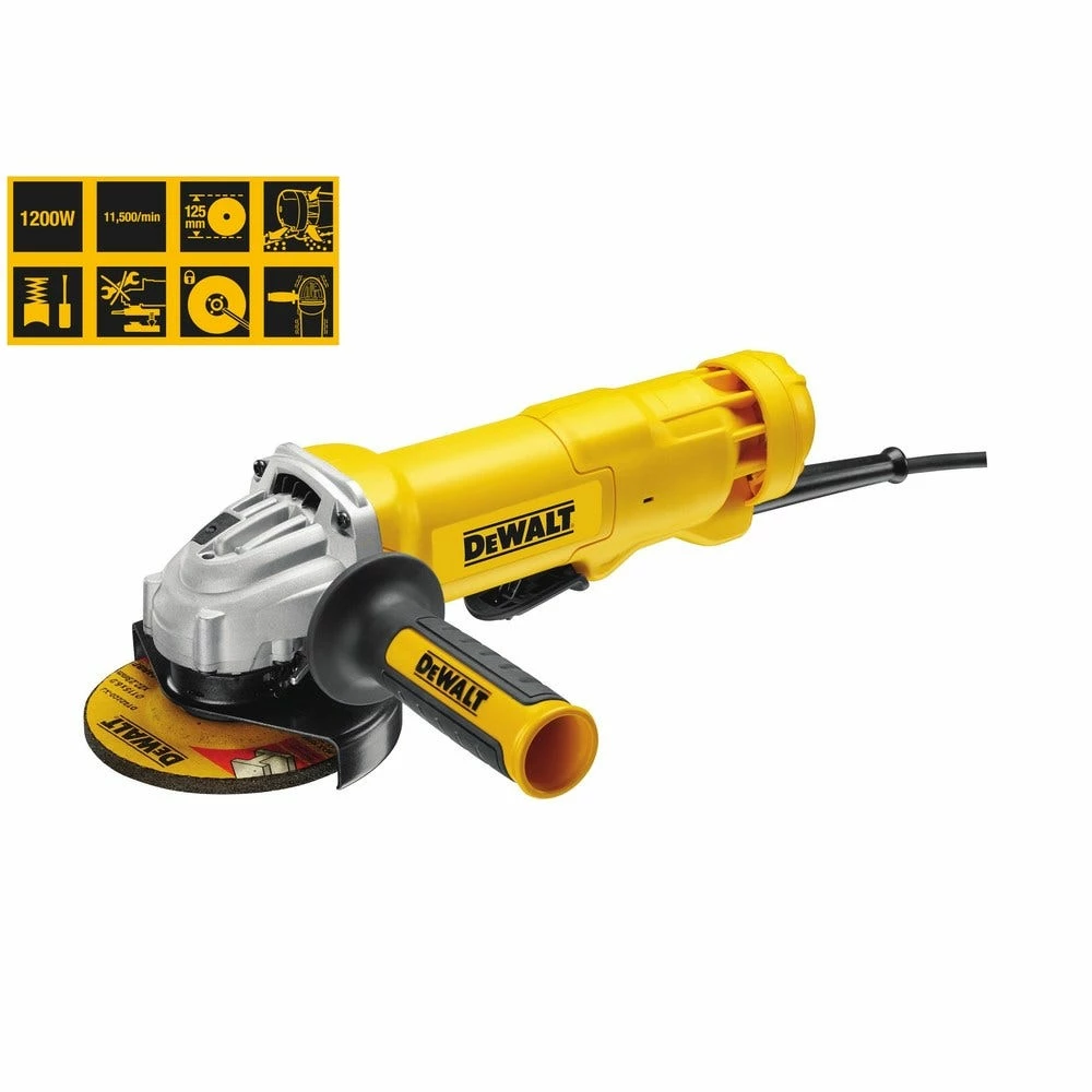 DEWALT 1200W 125mm Angle Grinder DWE4213-XE - Image 2
