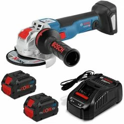 BOSCH 18V Brushless 2 X 8.0Ah Angle Grinder Kit 0615990M0H