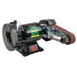 ABBOTT & ASHBY 8" Dual Speed Bench Grinder W/ Aa362 Linishing Attachment AA362W8DS