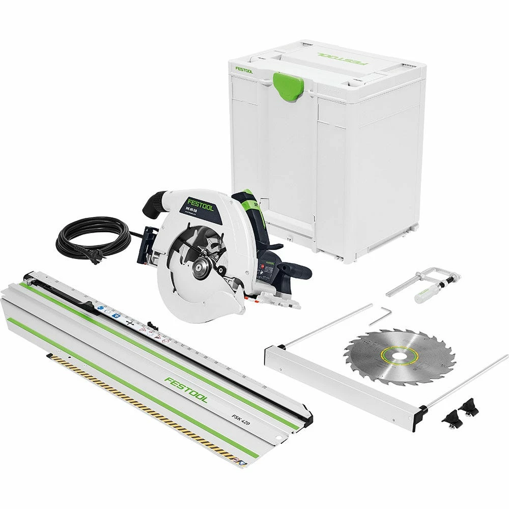 FESTOOL 2300W 230mm Circular Saw in Systainer w/ 420mm Cross Cut Rail 576143