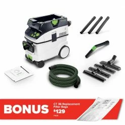 FESTOOL 36L 1200W M-Class Dust Extractor With Autoclean 575849