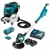 MAKITA 18V Brushless 2 X 5.0Ah Drywall Sander & M-Class Dust Extraction Combo Kit DSL801RT-VC42MX2